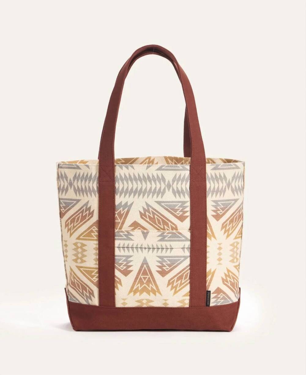 NEW PENDLETON women's astoria canvas medium tote in beige